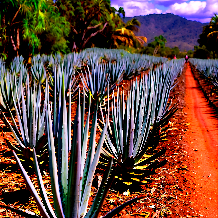 Agave Plantation View Png Qxm62