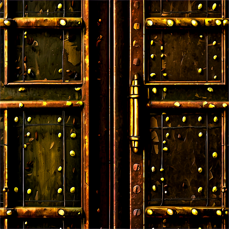 Aged Bronze Door Png Jie33