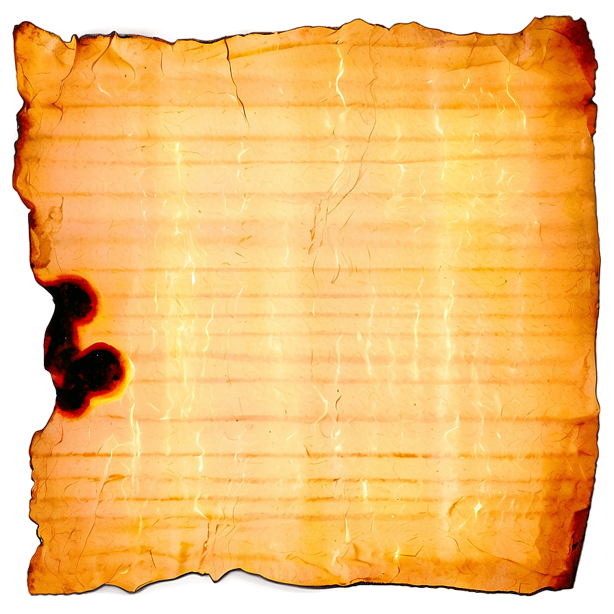 Aged Burned Paper Png 06122024