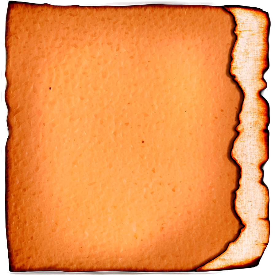 Aged Burned Paper Png 30