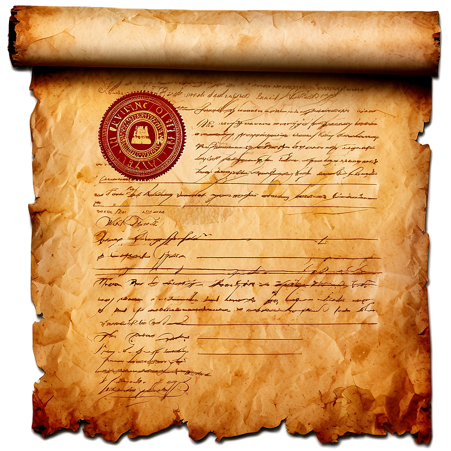 Aged Parchment Paper Png Yvr