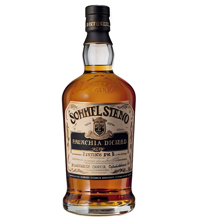 Aged Scotch Whisky Bottle Png 90