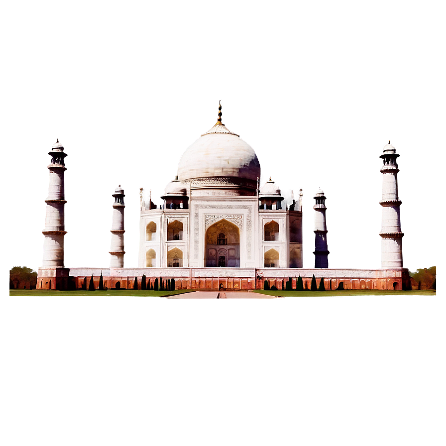 Agra's Taj Mahal Landscape Png Deo57