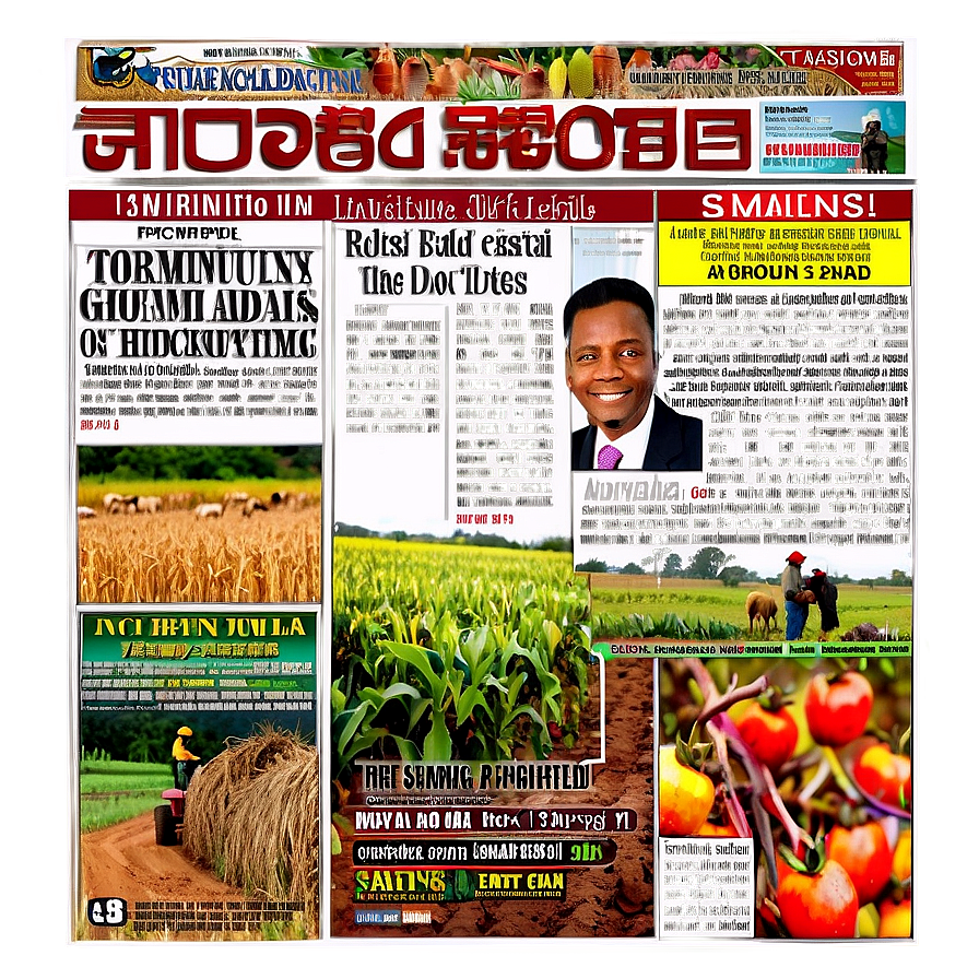 Agricultural Updates Newspaper Png 65