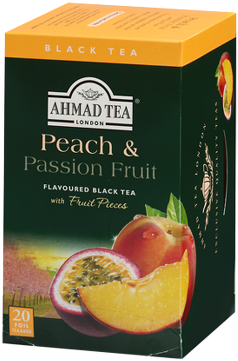 Ahmad Tea Peach Passion Fruit Flavored Black Tea