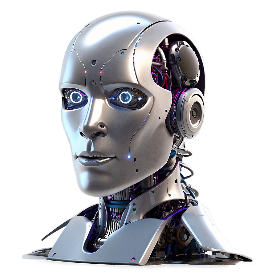 Ai Robot Head Illustration Png 06212024