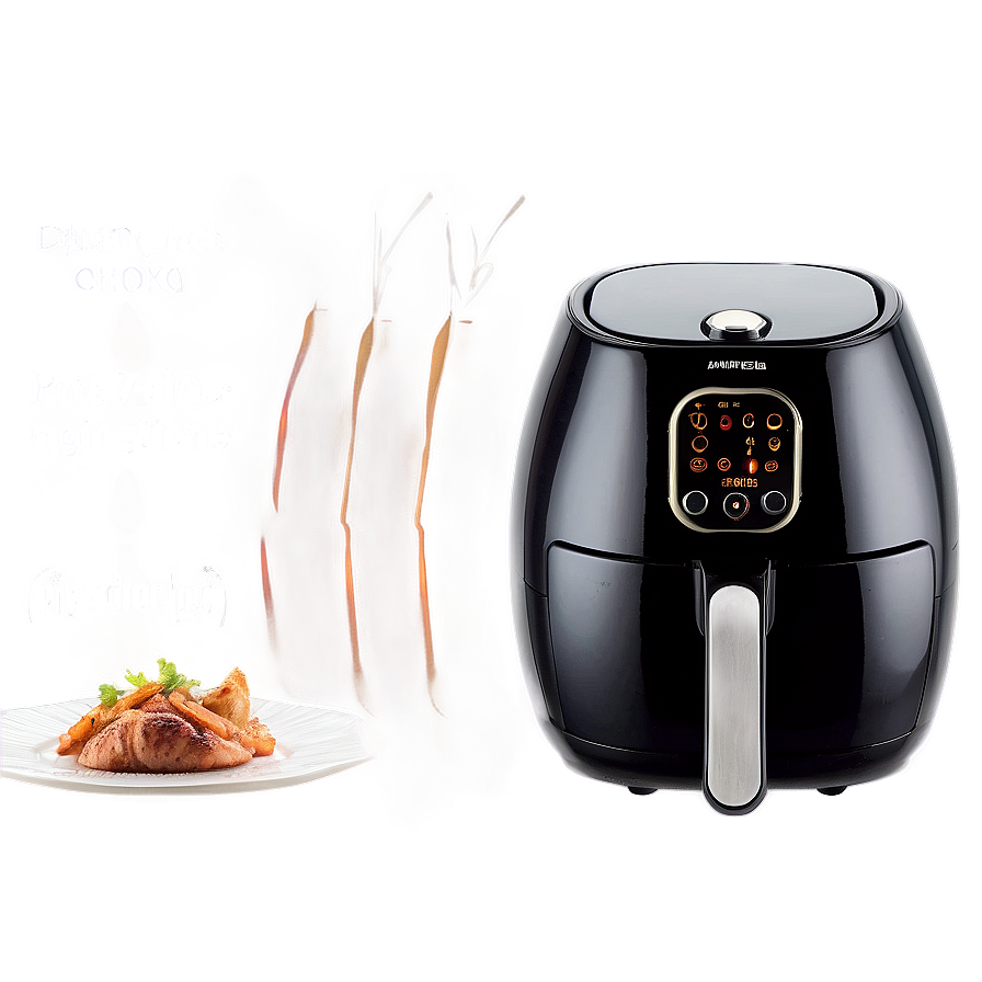 Air Fryer With Dual Cooking Zones Png 2