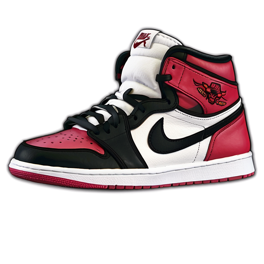 Air Jordan 1 Chicago Bulls Colorway Png Wev