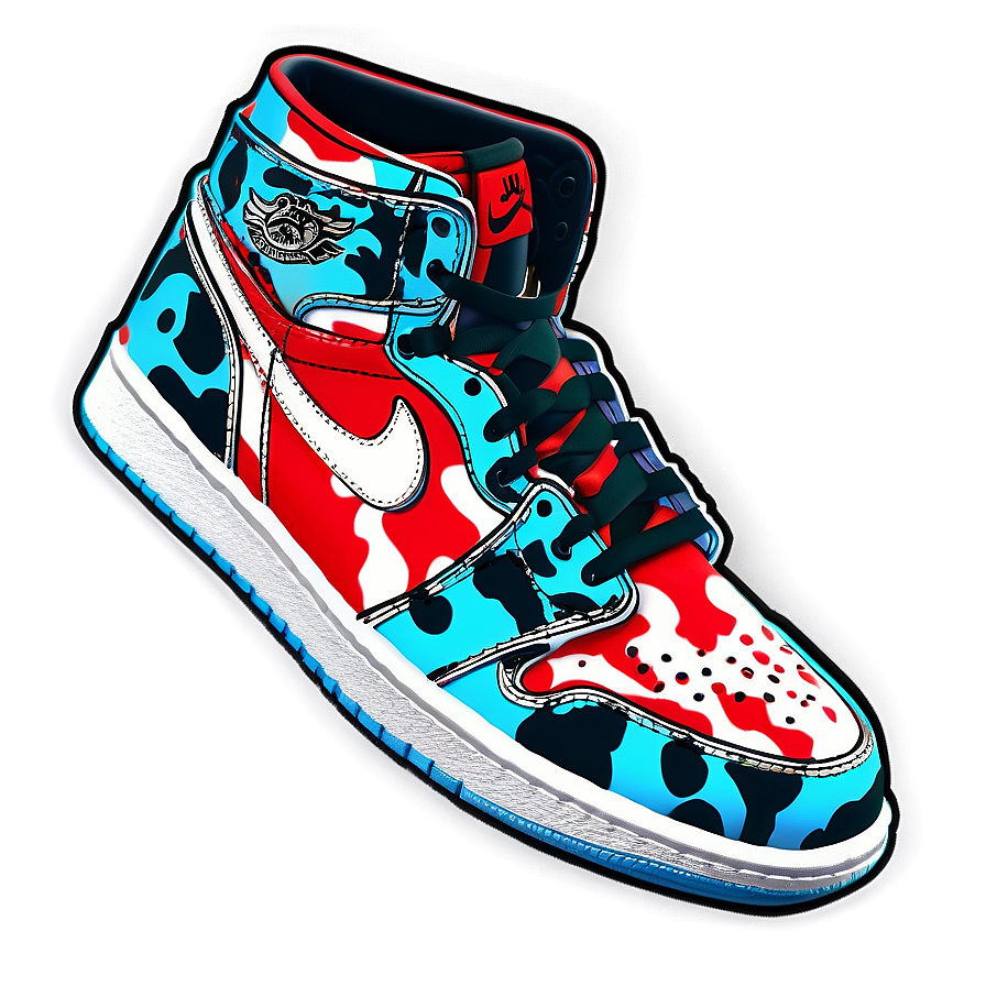 Air Jordan 1 Digital Camo Print Png 18