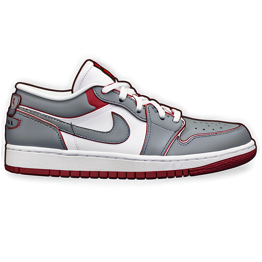 Air Jordan 1 Low Cut Design Png Ubm