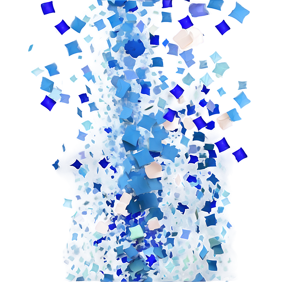 Airforce Blue Confetti Explosion Png 06262024