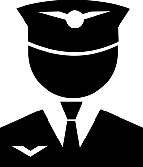 Airplane Silhouette Against Dark Background