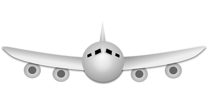 Airplane Silhouette Graphic