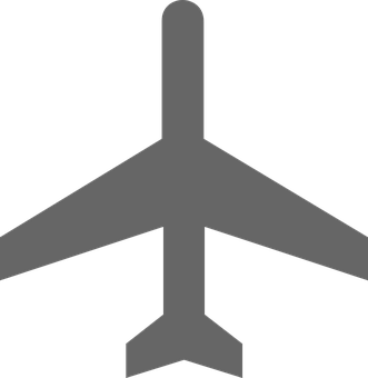 Airplane Silhouette Graphic