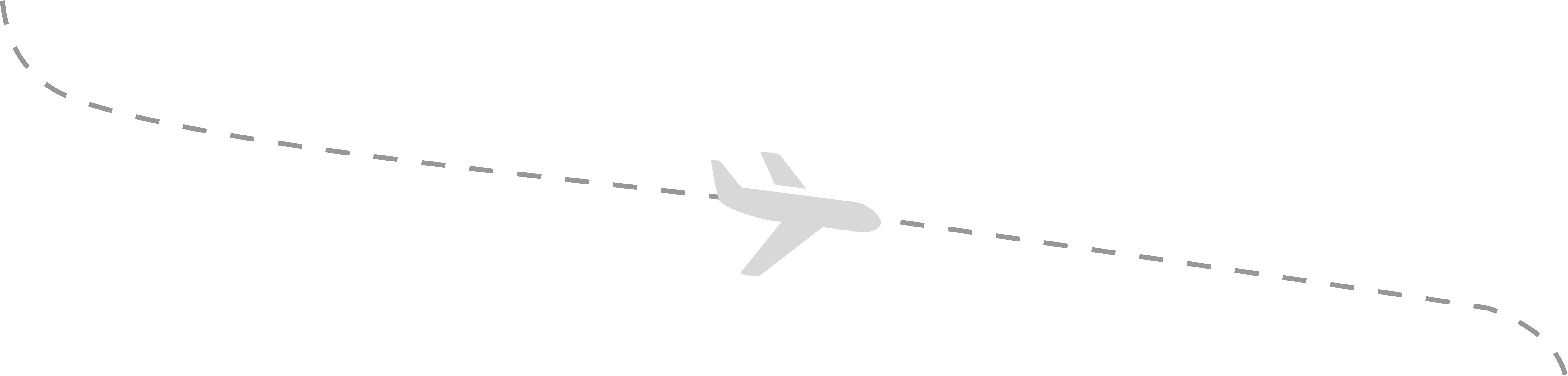 Airplane Travel Route Dotted Line