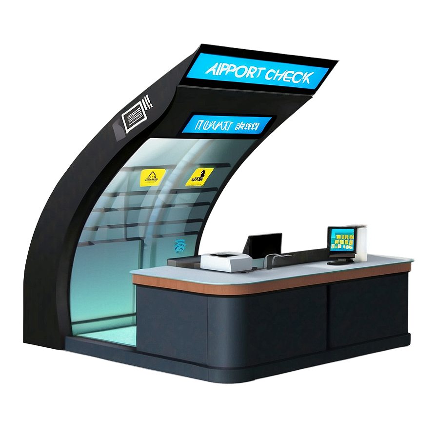 Airport Check-in Kiosk Png Voy