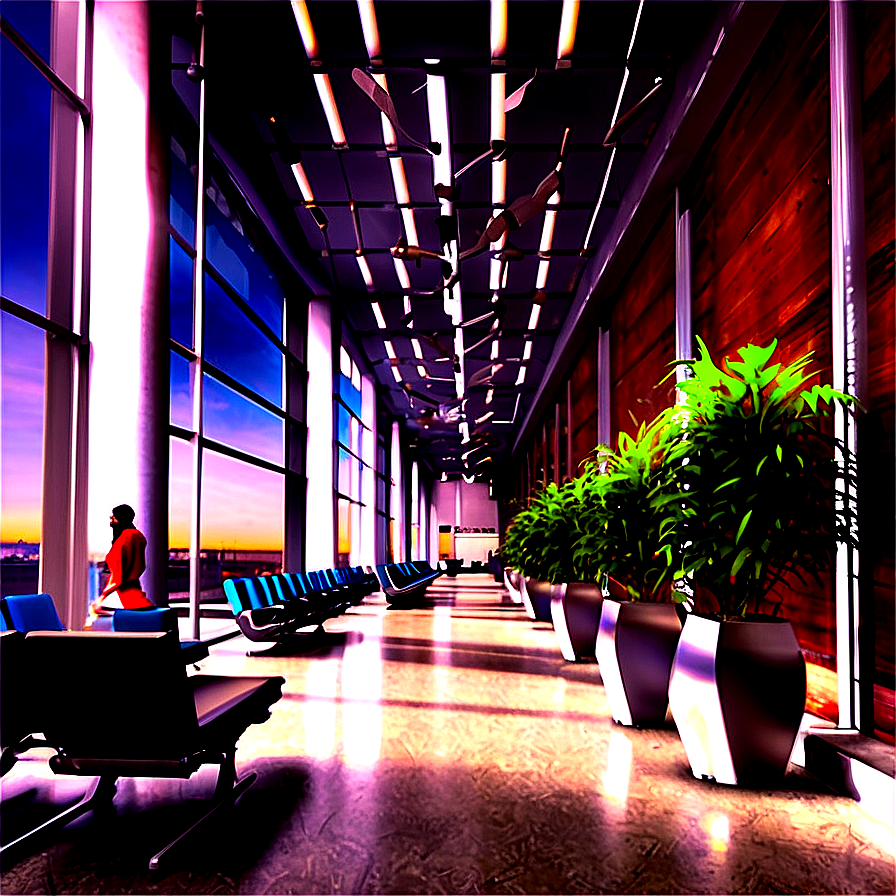 Airport Waiting Lounge Png 06112024