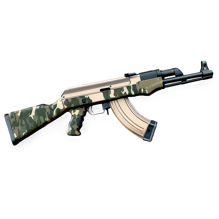 Ak 47 With Camouflage Png 05252024