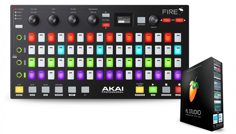 Akai Fire F L Studio Controllerand Packaging