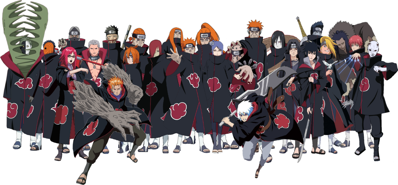 Akatsuki Group Pose Naruto Anime