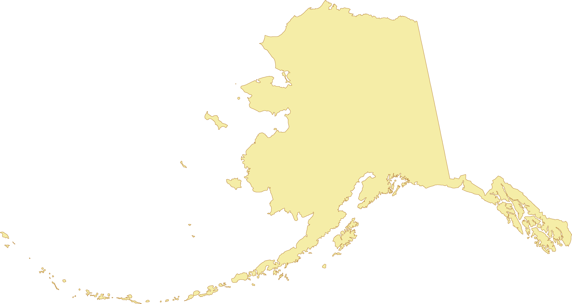 Alaska Outline Map