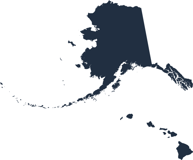 Alaska Silhouette Map