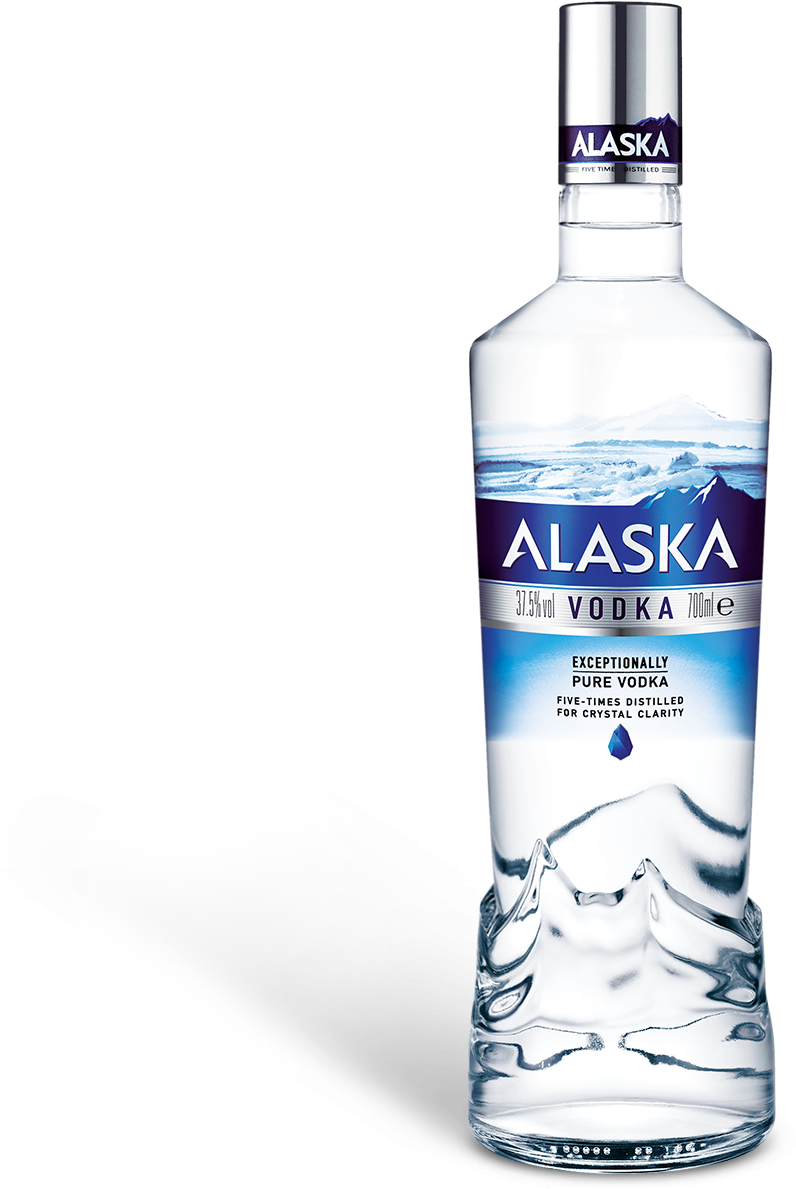 Alaska Vodka Bottle Transparent Background