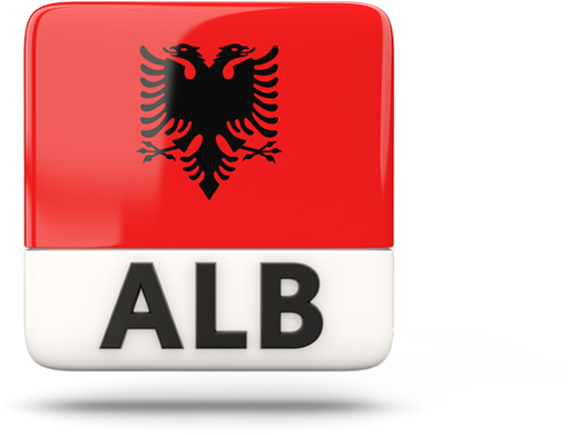 Albania Flag Keyboard Key