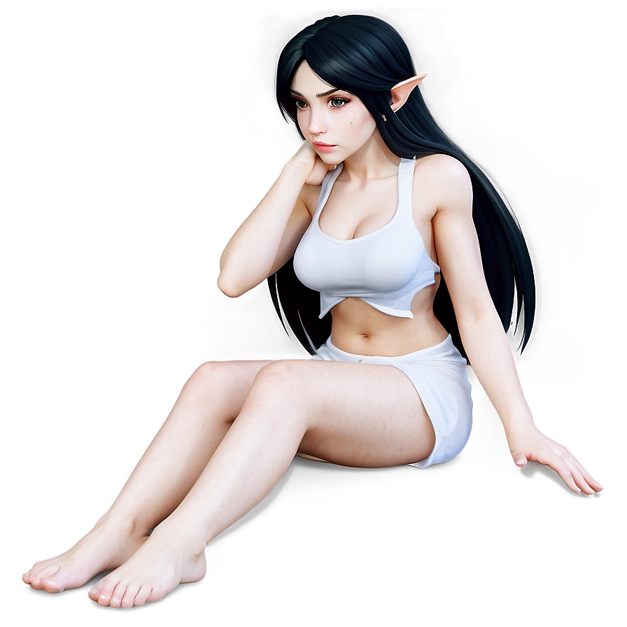 Albedo Sitting Pose Png 16