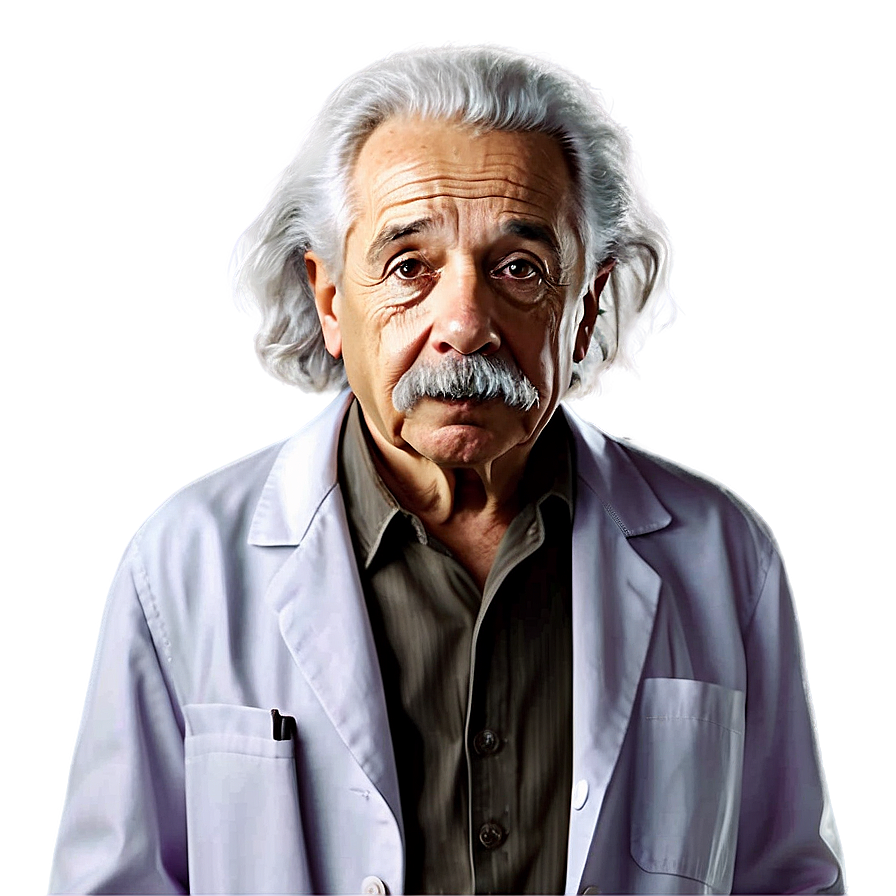 Albert Einstein In Lab Coat Png Ipp76