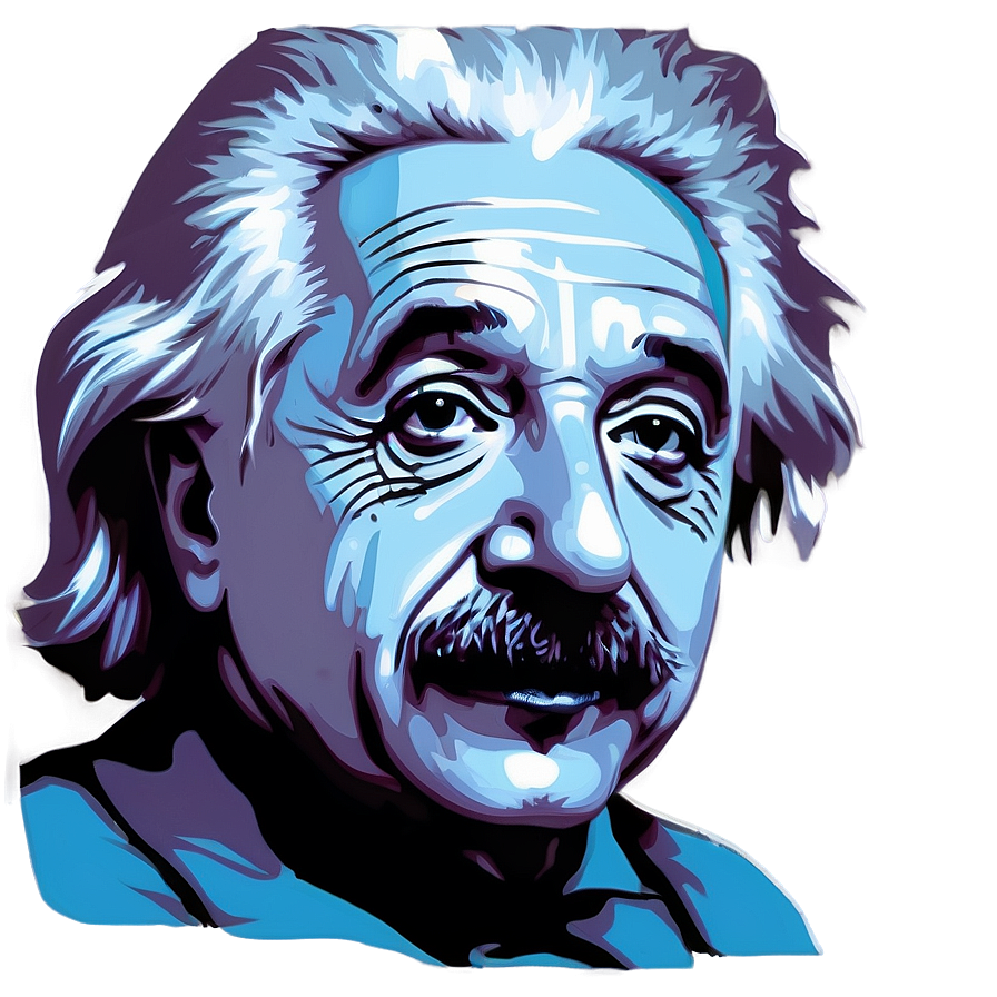 Albert Einstein Pop Art Png 06122024