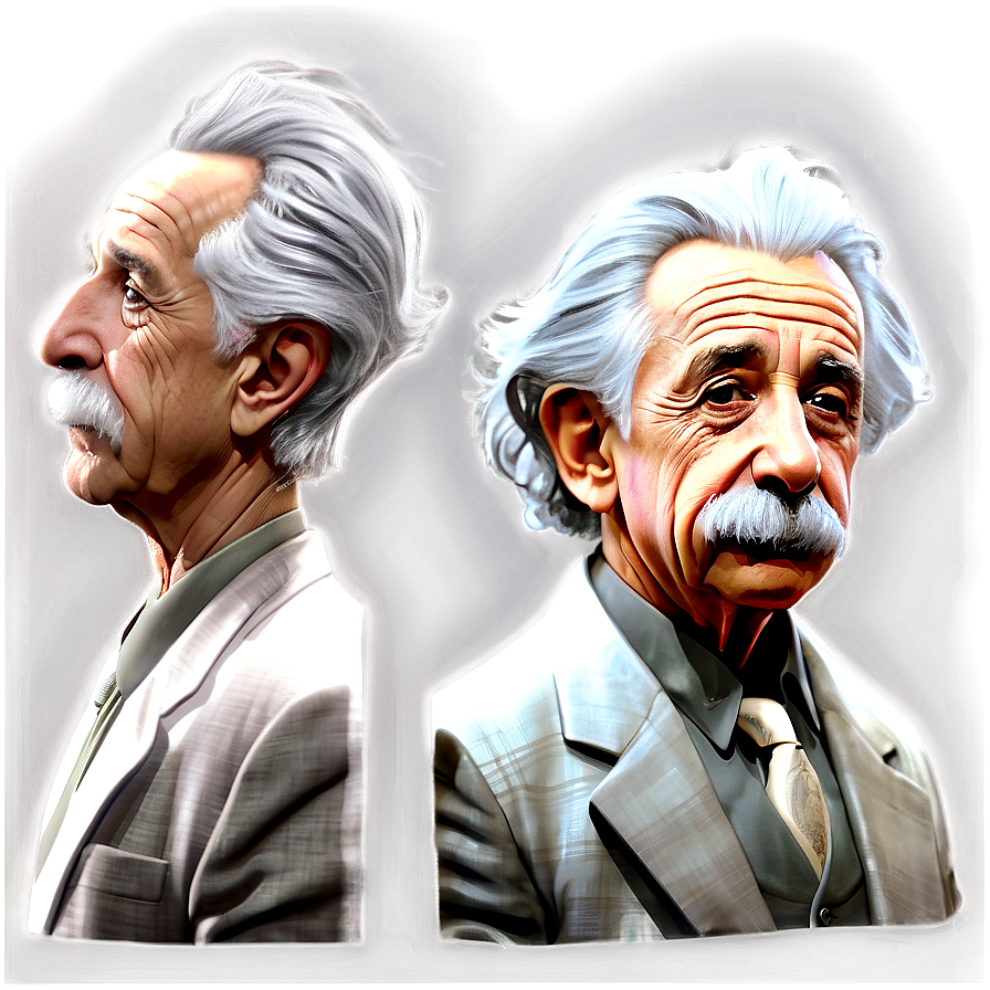 Albert Einstein Profile View Png Pgs