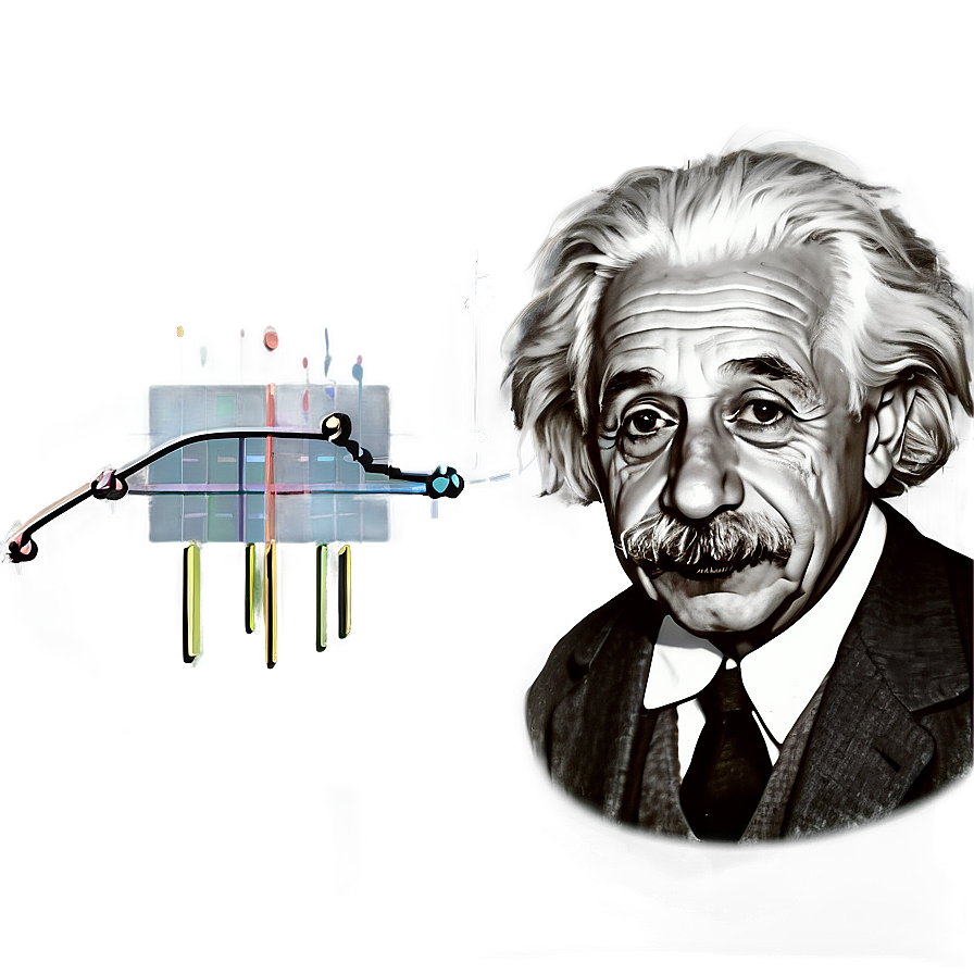 Albert Einstein Theory Illustration Png Fcm34