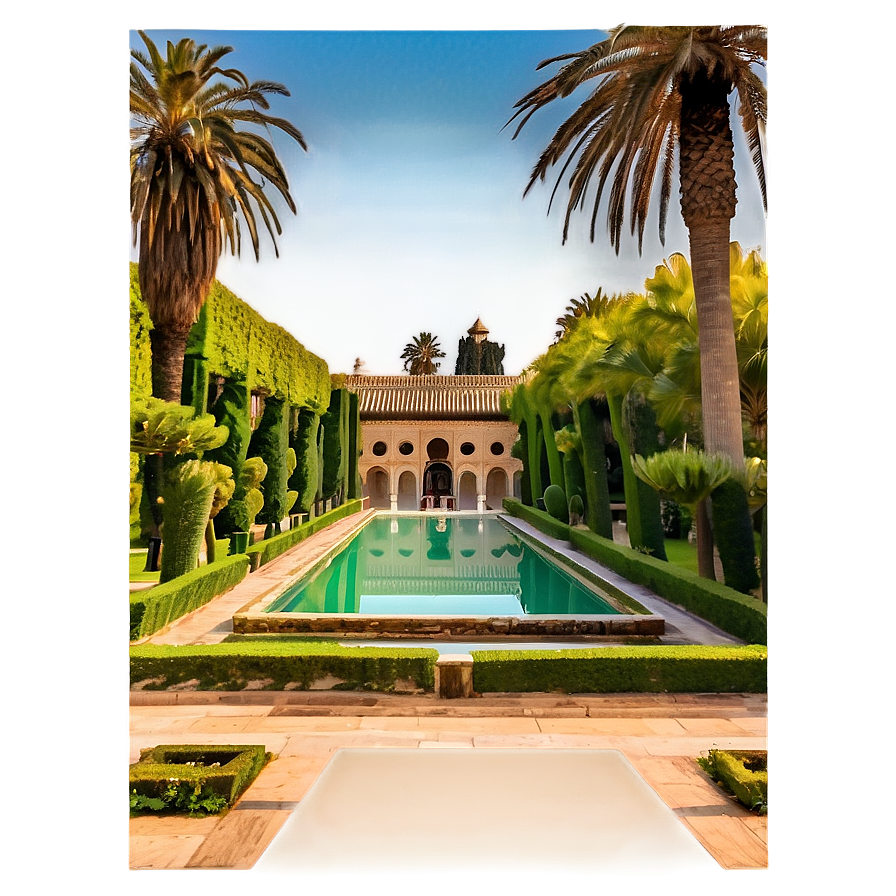 Alcazar Of Sevilla Gardens Png Vrx