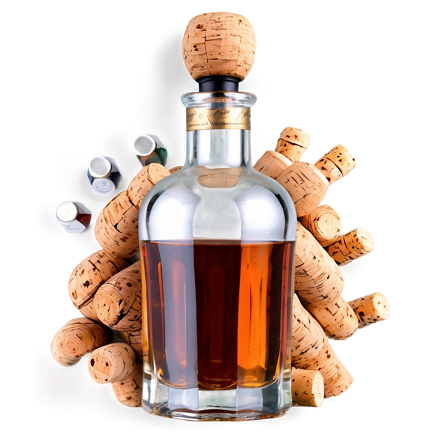 Alcohol Bottle With Cork Png Ovp2