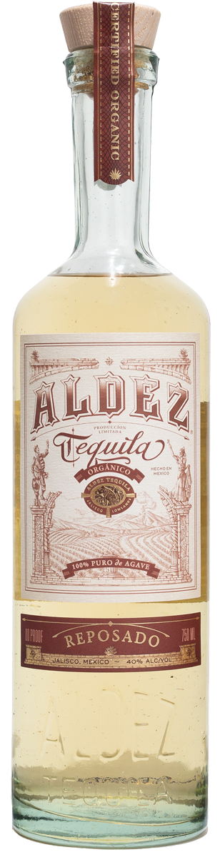 Aldez Reposado Tequila Bottle