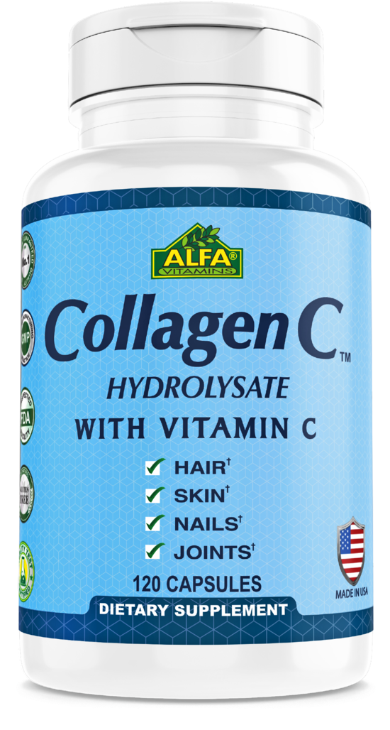 Alfa Vitamins Collagen C Supplement Bottle