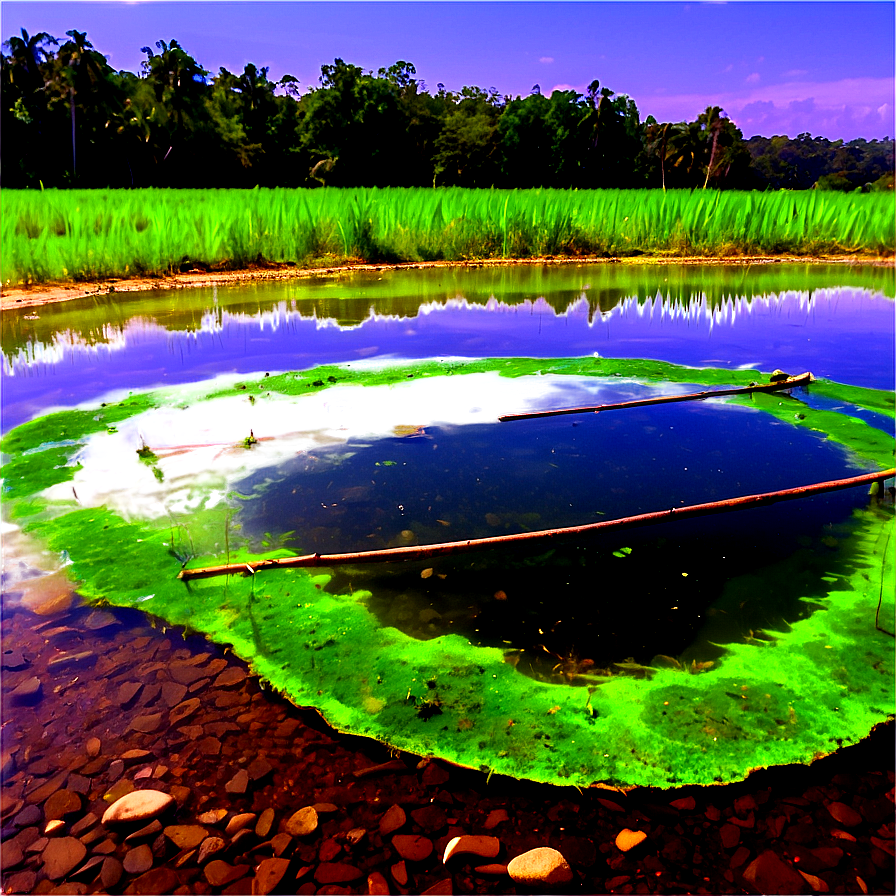 Algae Cultivation Pond Png Haq38