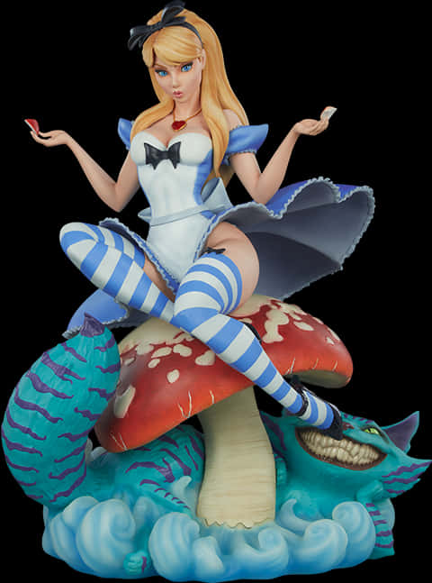 Alice Figurineon Mushroom