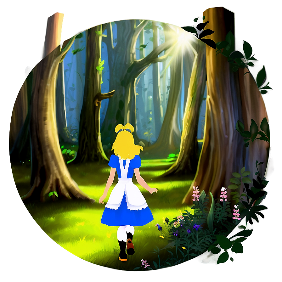 Alice In A Magical Forest Png Qtl