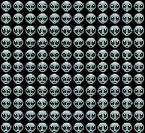 Alien_ Emoji_ Pattern_ Background