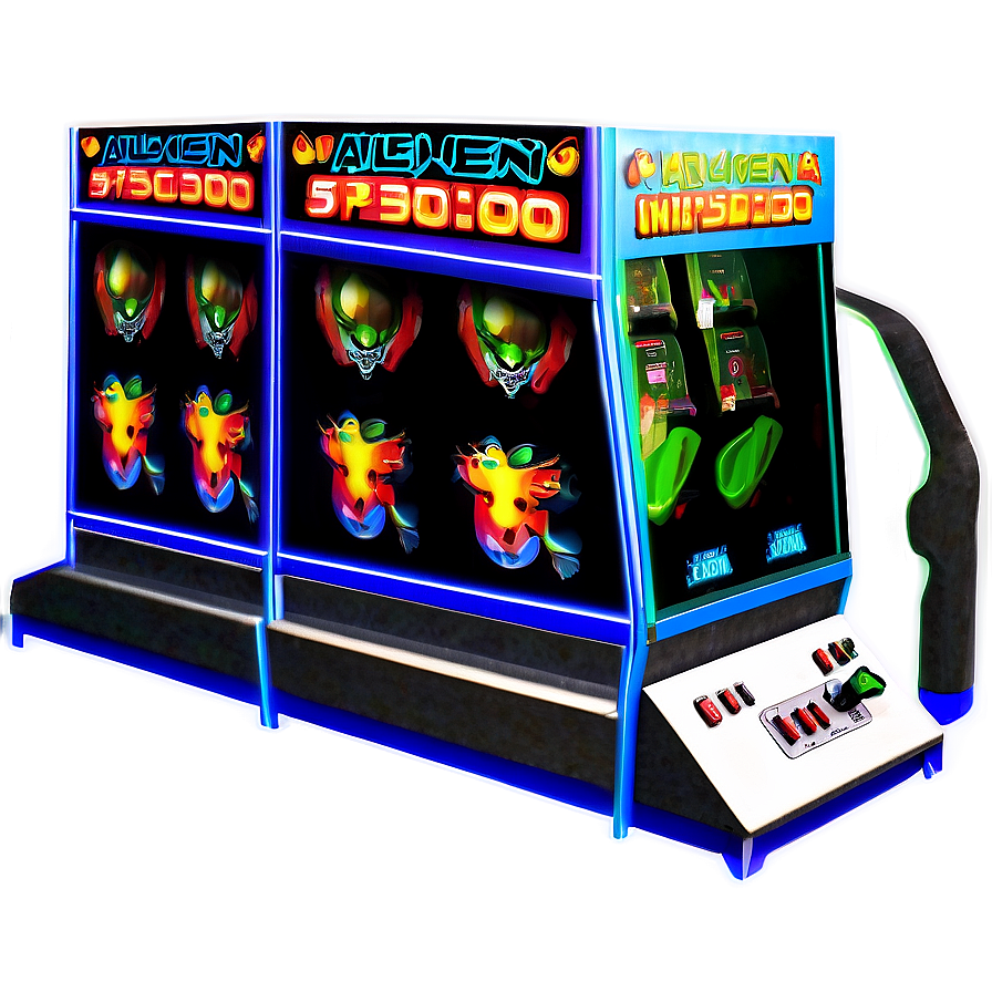 Alien Invasion Arcade Game Png Wbd53