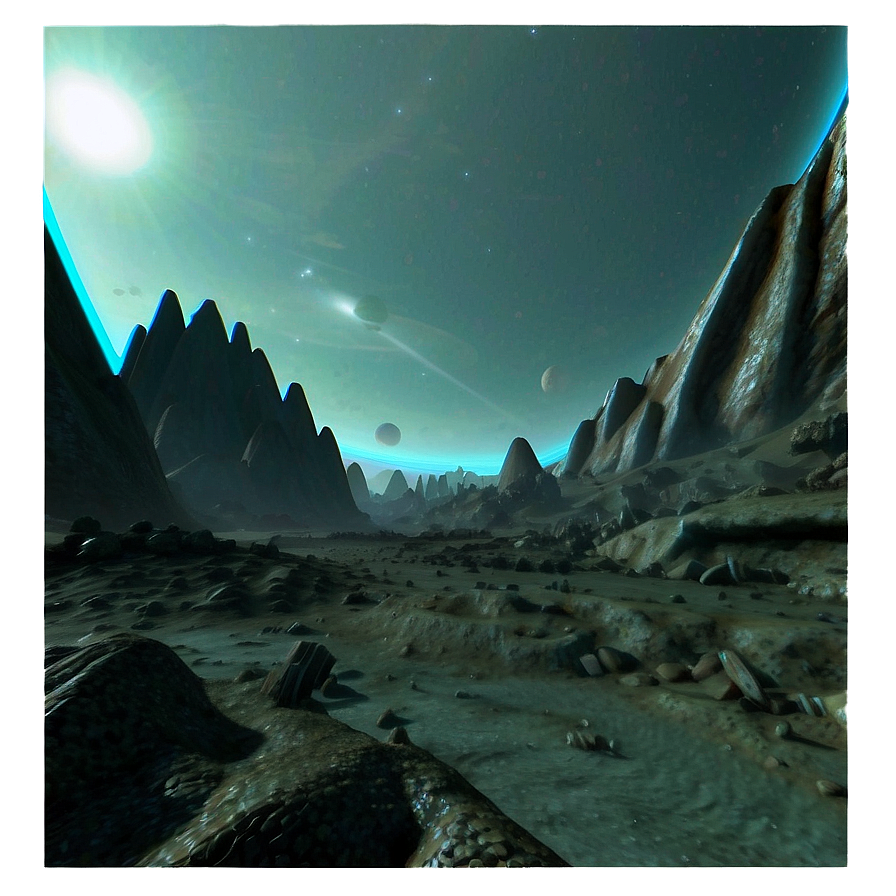 Alien Planet Landscape Png Rpk