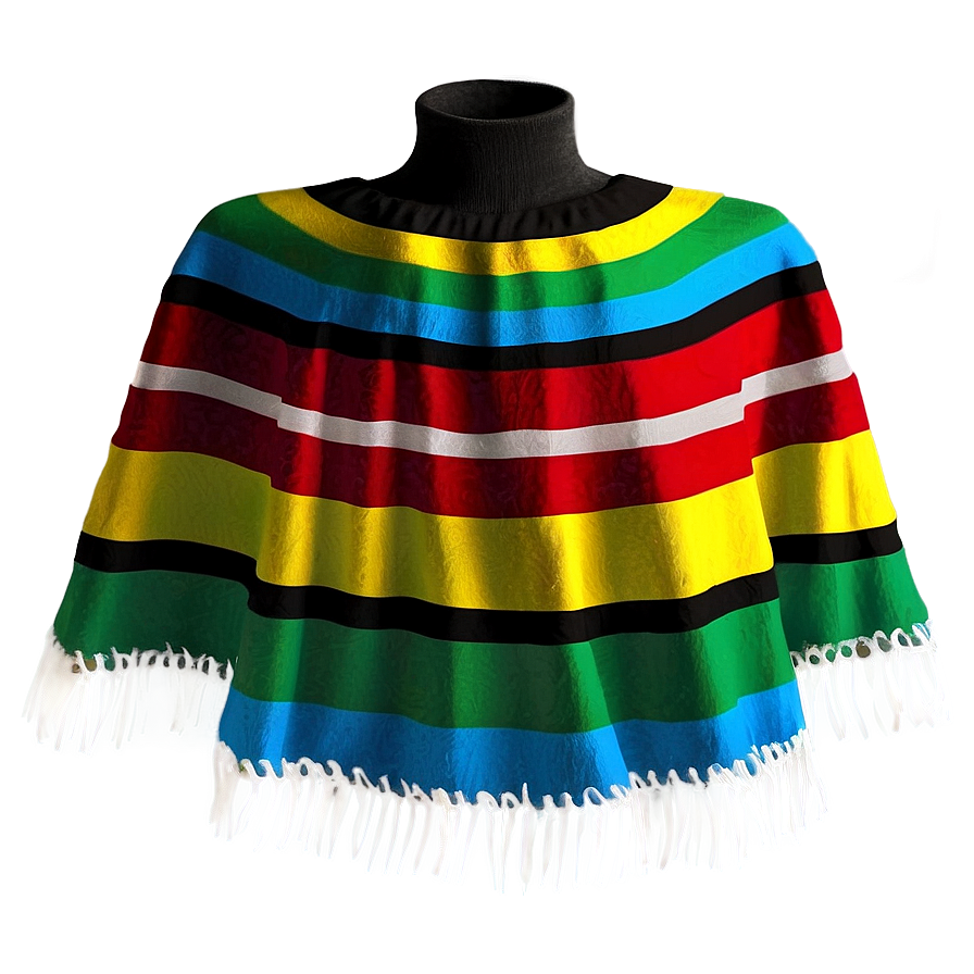 All-season Mexican Poncho Png Esv26