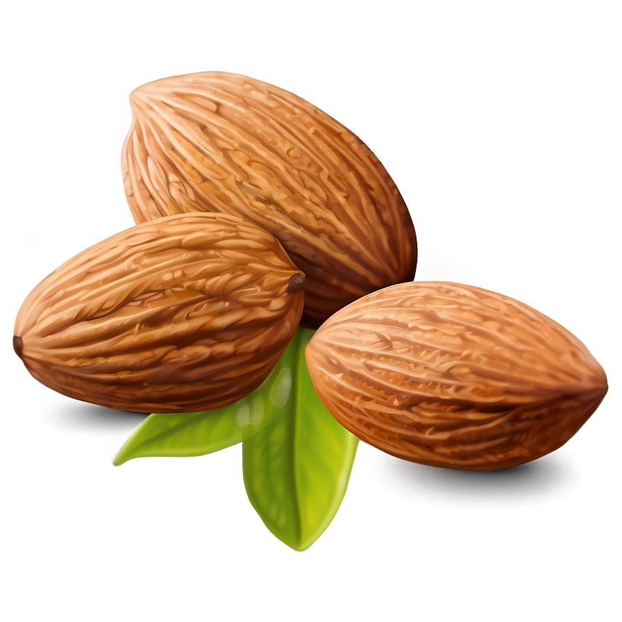 Almond Illustration Png Dpi30