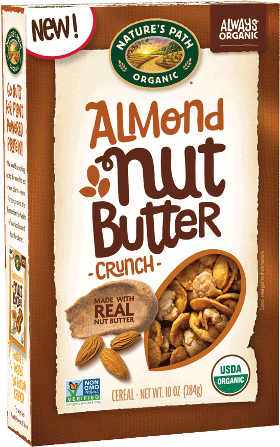 Almond Nut Butter Crunch Cereal Box