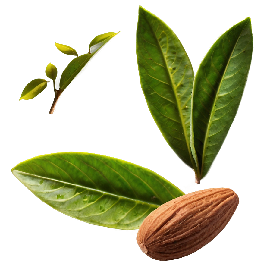 Almond With Leaf Png 05242024