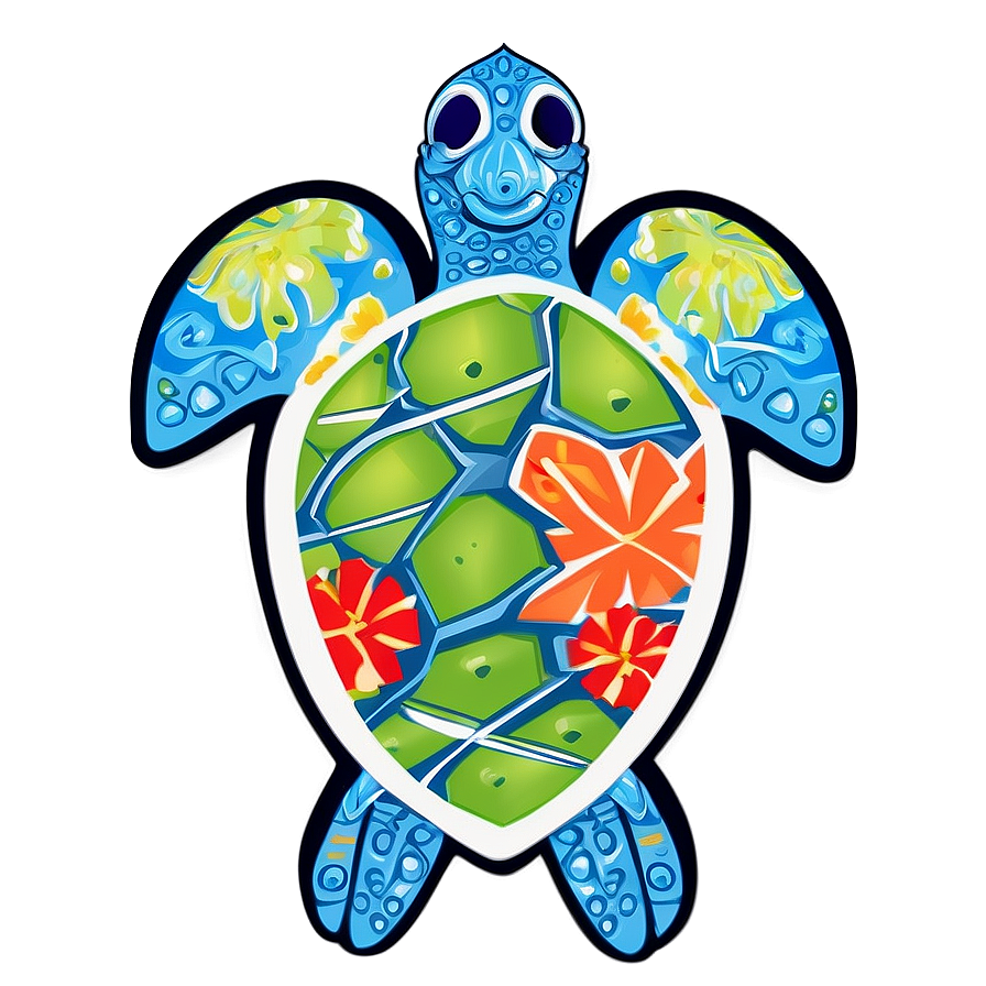 Aloha Turtle Graphic Png 12