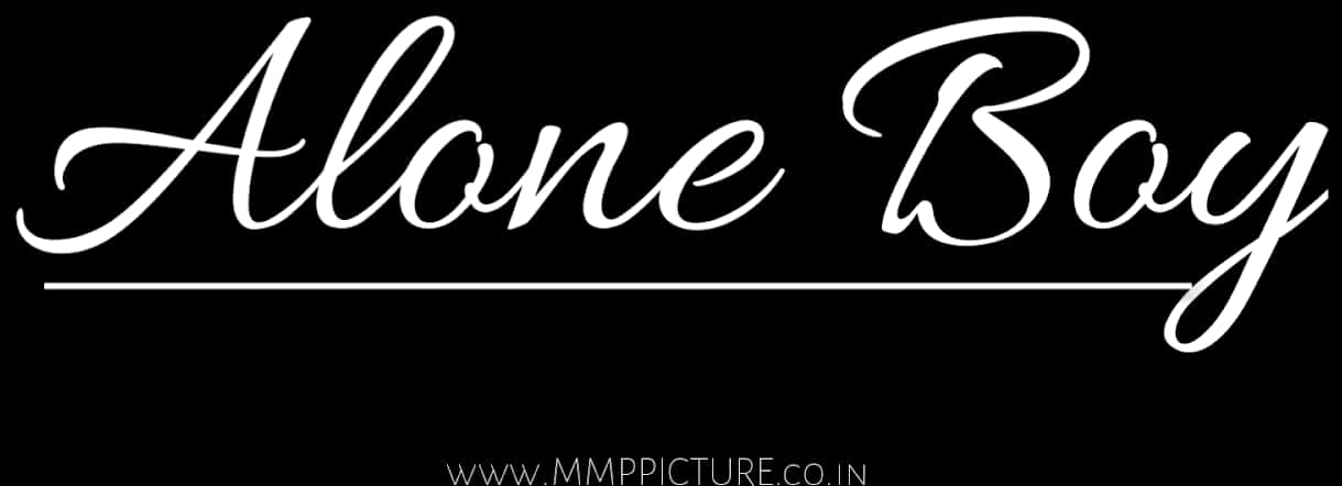 Alone Boy Stylish Text Banner