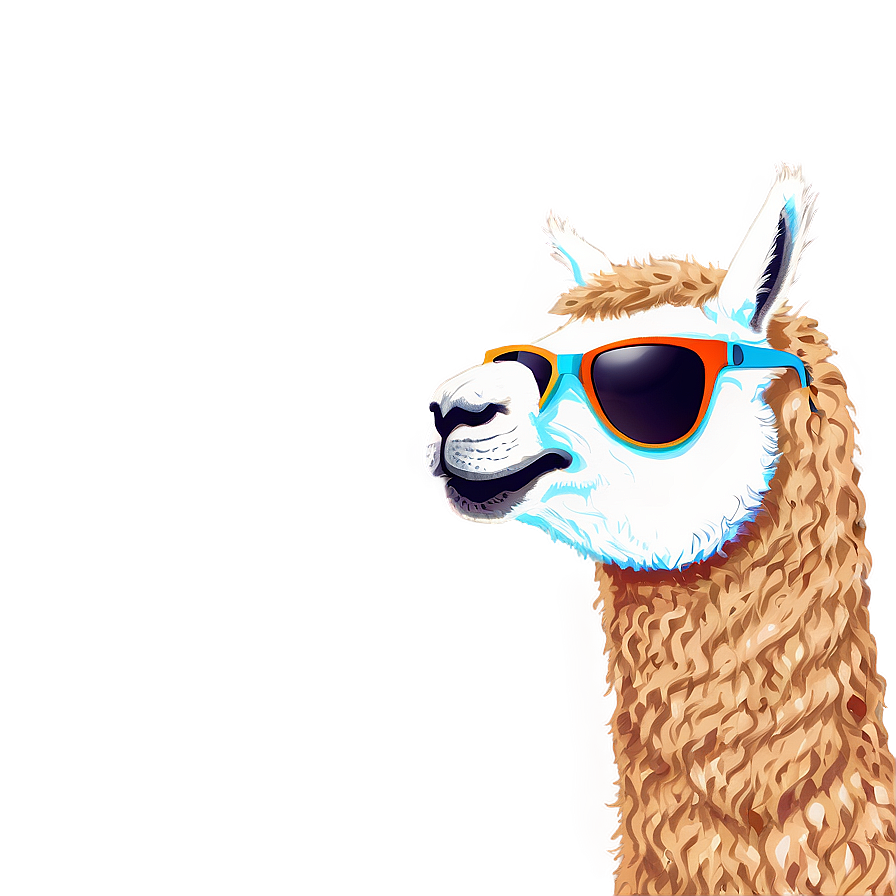 Alpaca With Sunglasses Png 30